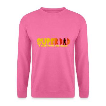 SUPER DAD - Unisex Sweatshirt - pink - Front
