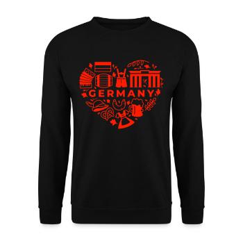 Germany German culture German gift - Unisex Sweatshirt - black - Front - Alina (178cm) & Michal (187cm)