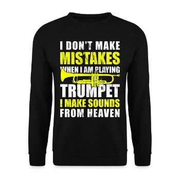 Trumpeter Trumpets Trumpet Gift - Unisex Sweatshirt - black - Front - Alina (178cm) & Michal (187cm)
