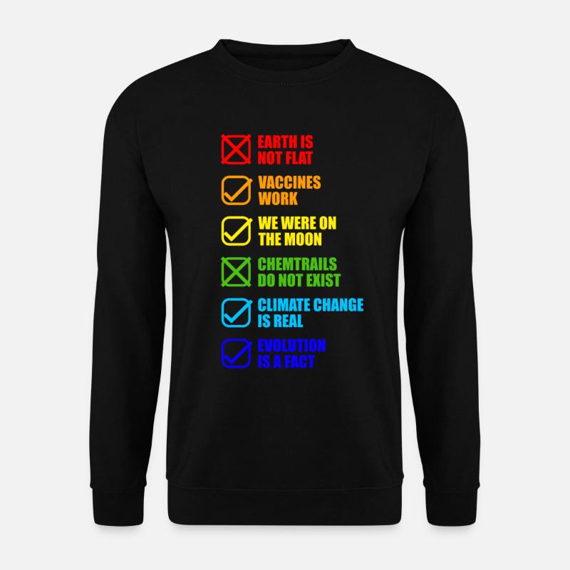 Verschwörungstheorien Verschwörung Lustig - Unisex Pullover - Schwarz