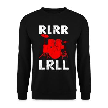Drums drummer drums drumset gift - Unisex Sweatshirt - black - Front - Alina (178cm) & Michal (187cm)