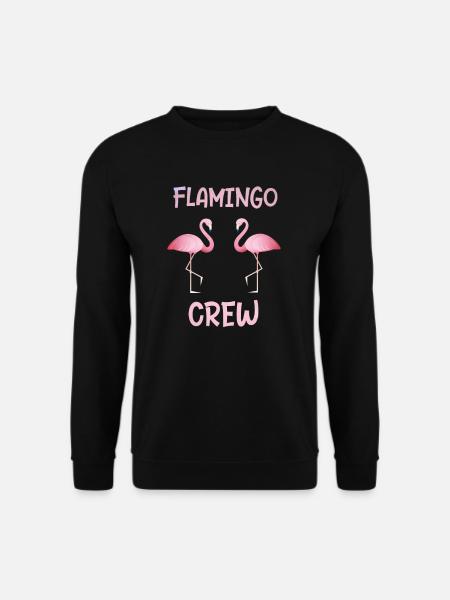 Flamingo crew as a gift Flamingos Flamingo - Unisex Sweatshirt - black
