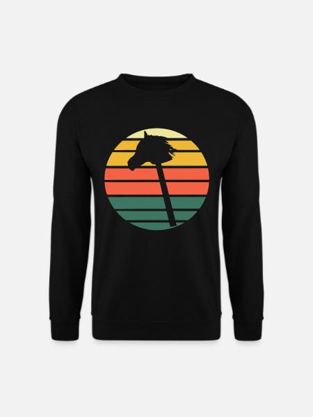 Hobby Horse Hobby Horsing Retro - Unisex Sweatshirt - black