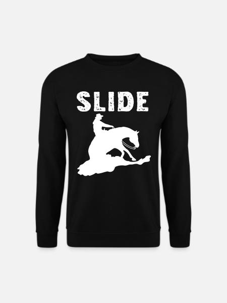 Cadeau de reining Western Riding Stop - Sweat-shirt Unisexe - noir