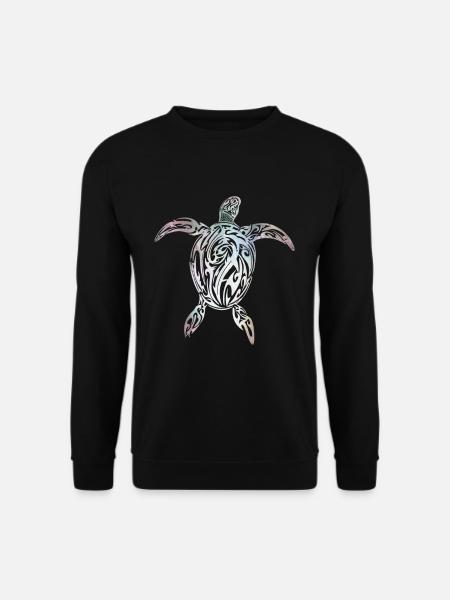 Schildkröte Maori Tribal - Unisex Pullover - Schwarz
