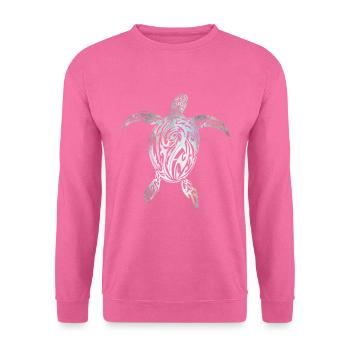 Tortue tribale maorie - Sweat-shirt Unisexe - rose - Devant