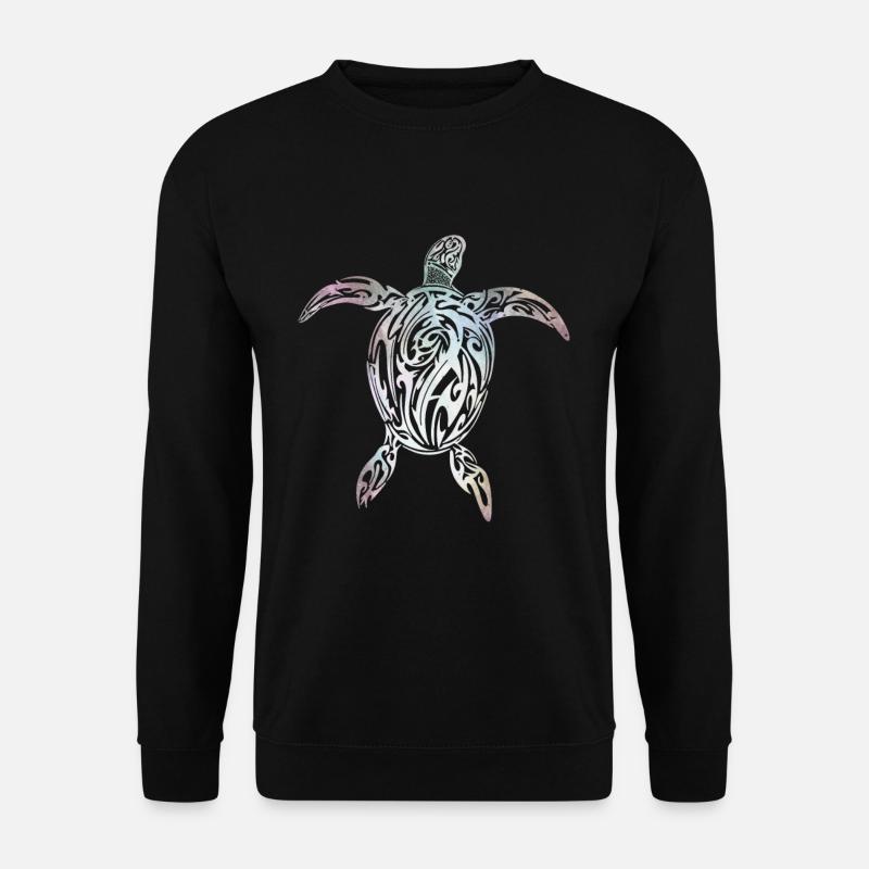 Schildkröte Maori Tribal - Unisex Pullover - Schwarz
