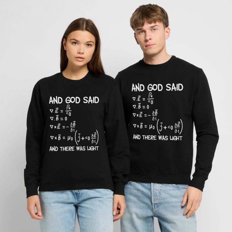 Maxwell equations physics gift electronics engineer Unisex Sweatshirt