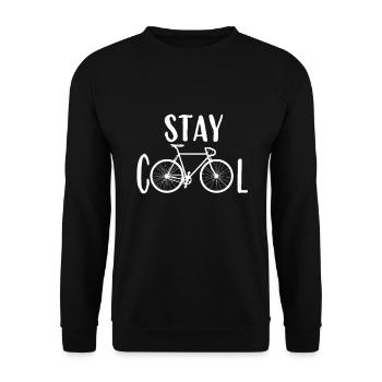 Stay cool - Unisex Sweatshirt - black - Front - Alina (178cm) & Michal (187cm)