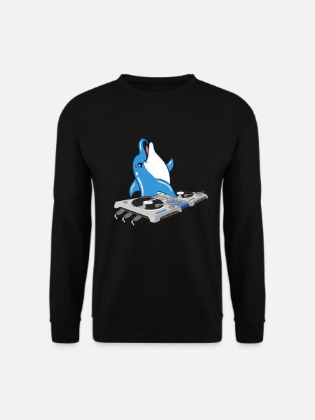 Dolphin DJ - Unisex Sweatshirt - black