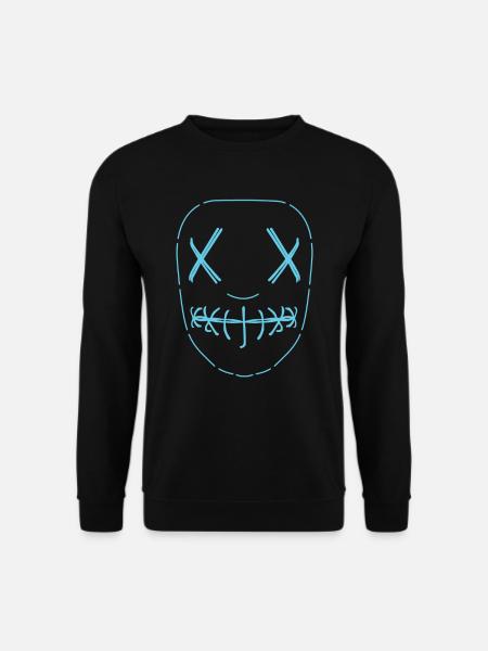 Purge Säuberung Maske Halloween Kostüm - Unisex Pullover - Schwarz