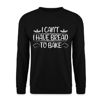 Bread baking baker - Unisex Sweatshirt - black - Front - Alina (178cm) & Michal (187cm)