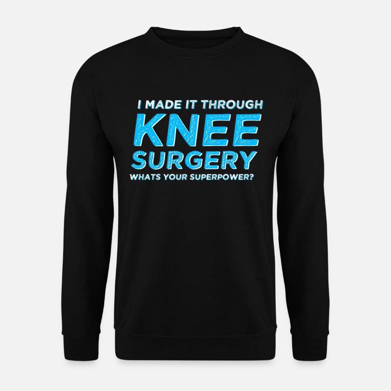 Neues Knie Knieoperation - Unisex Pullover - Schwarz