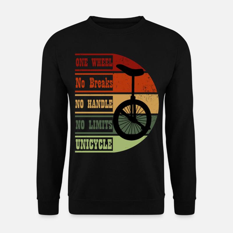 Unicycle Vintage Design - Unisex Pullover - Schwarz