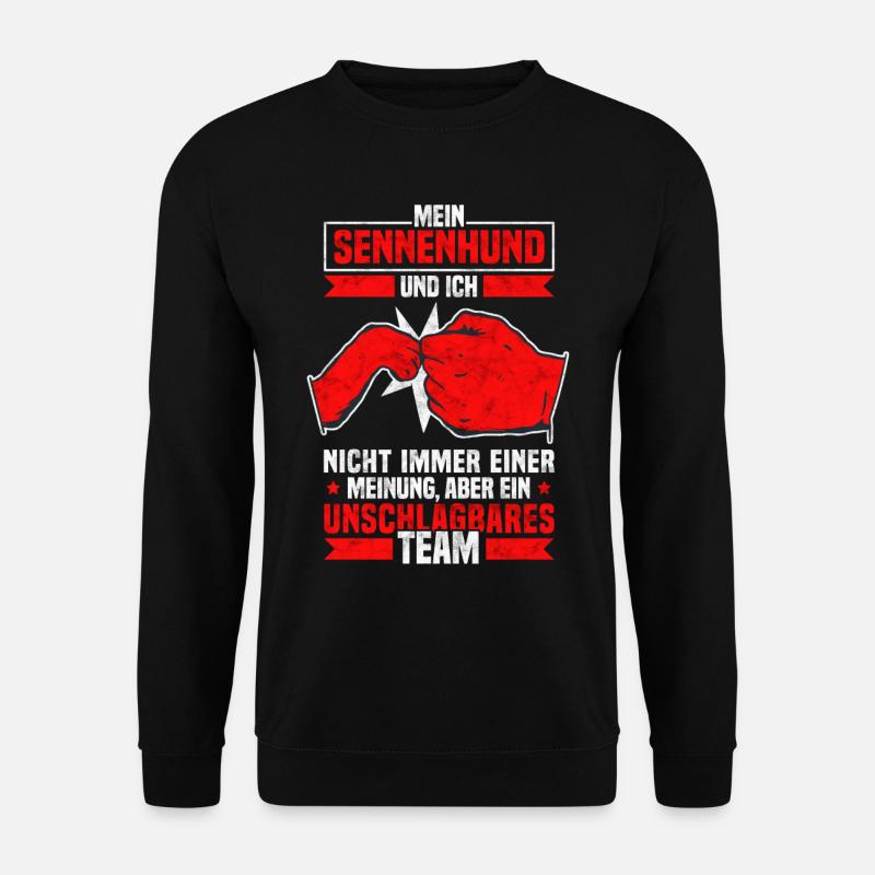 Schweizer Sennenhund Bauernhund Alm - Team - Unisex Pullover - Schwarz
