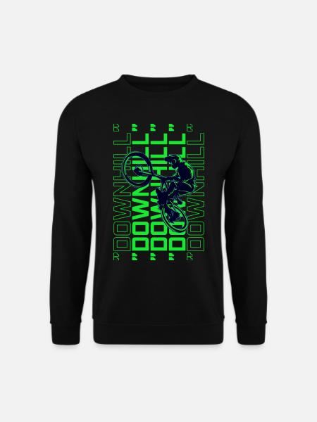 Mountainbiker Mountainbike Downhill Geschenkidee - Unisex Pullover - Schwarz