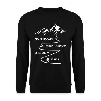 Une seule courbe de plus à l'arrivée - Sweat-shirt Unisexe - noir - Devant - Alina (178cm) & Michal (187cm)