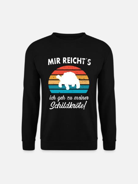 Mir reichts ich geh zu meiner Schildkröte - Unisex Pullover - Schwarz