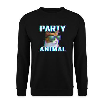 EDM Rave Electro Dubstep Hardstyle - Sweat-shirt Unisexe - noir - Devant - Alina (178cm) & Michal (187cm)