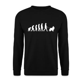 Shetland Shetland Sheepdog Evolution Sheltie Cadeau - Sweat-shirt Unisexe - noir - Devant - Alina (178cm) & Michal (187cm)