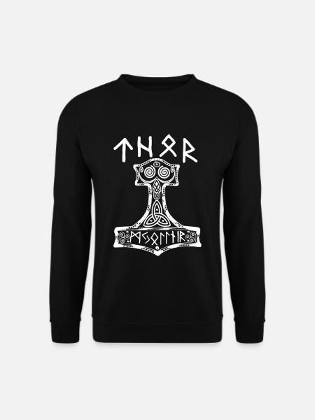 thor hammer - Unisex Pullover - Schwarz