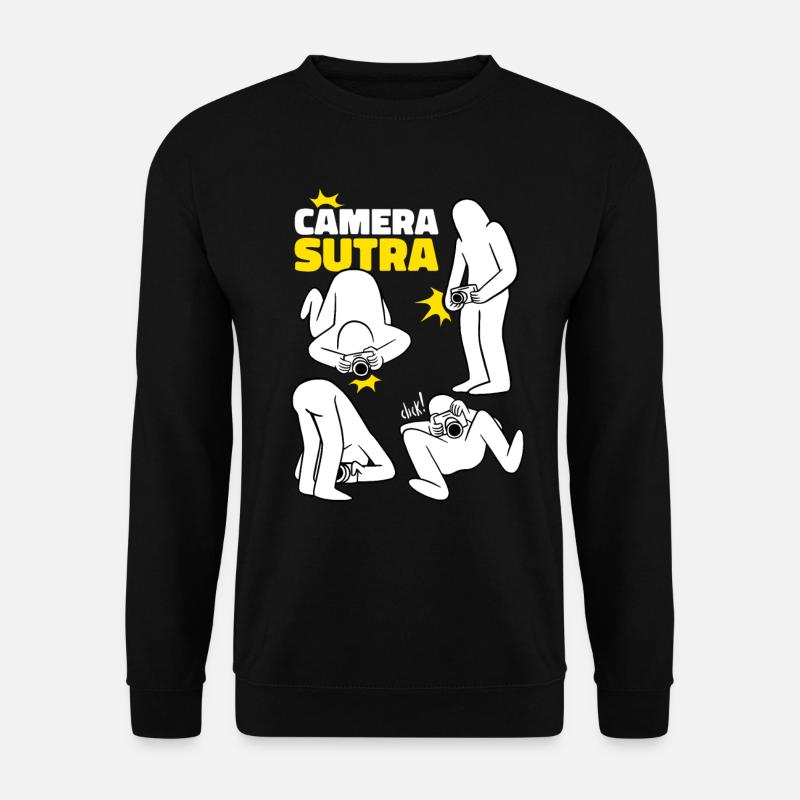 Camera Surtra Kamerasutra Fotograf Geschenk - Unisex Pullover - Schwarz