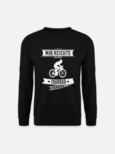 Mir reichts ich gehe Fahrrad fahren Vatertag - Unisex Pullover - Schwarz