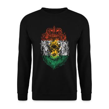Kurdistan Lion Kurde Kurde Cadeau kurde - Sweat-shirt Unisexe - noir - Devant - Alina (178cm) & Michal (187cm)