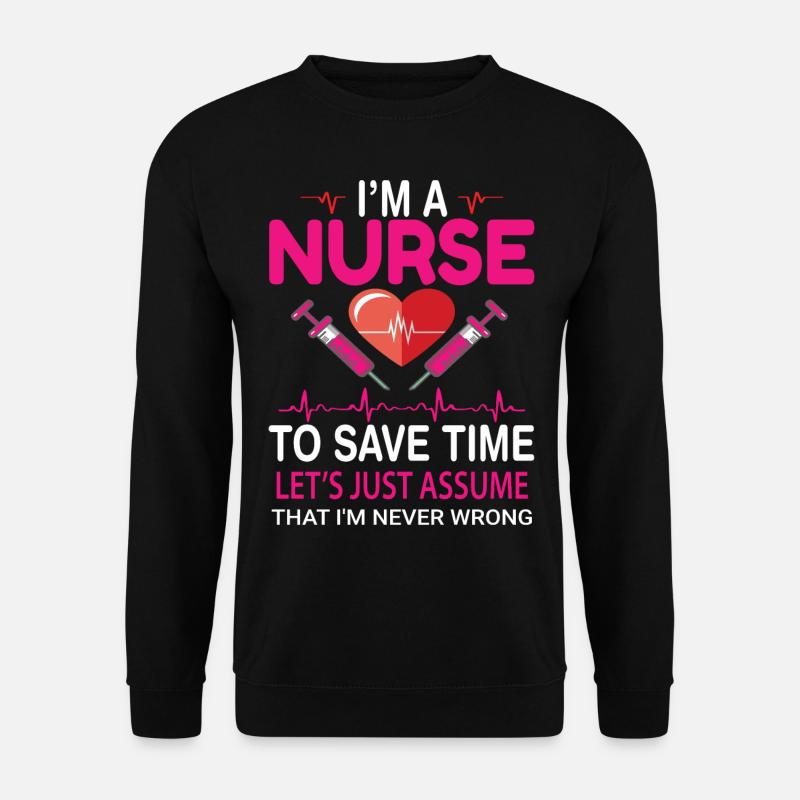 Krankenschwester - Unisex Pullover - Schwarz