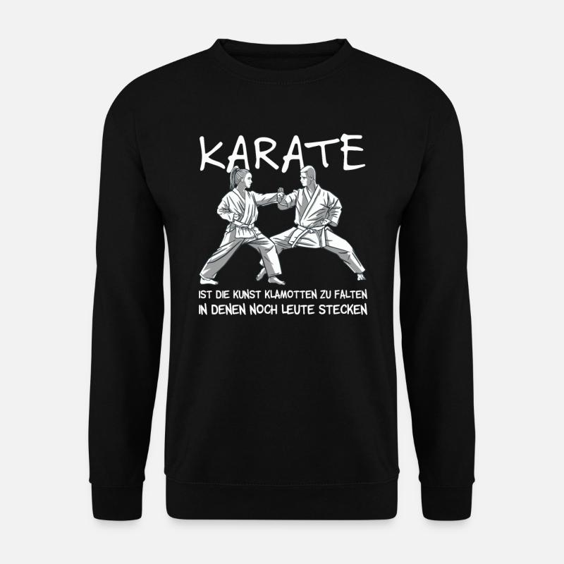 Karate Kampfsport Kung Fu Karateka Sport Geschenk - Unisex Pullover - Schwarz