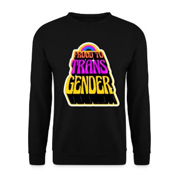 Transgenre Transgenre Transgenre - Sweat-shirt Unisexe - noir - Devant - Alina (178cm) & Michal (187cm)