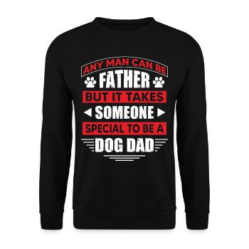 Dog Papa I Chien Papa - Sweat-shirt Unisexe - noir - Devant - Alina (178cm) & Michal (187cm)