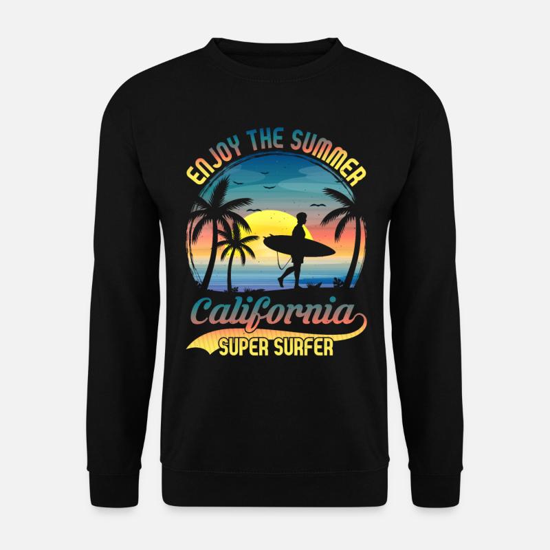 California Surfing - Unisex Sweatshirt - black
