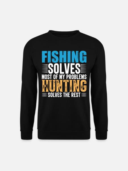 Pêche Chasse - Sweat-shirt Unisexe - noir