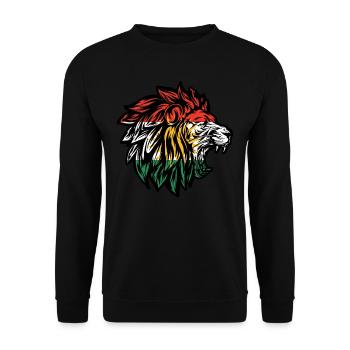 Kurdistan Lion Kurde Kurde Kurde Kurde Tête de lion - Sweat-shirt Unisexe - noir - Devant - Alina (178cm) & Michal (187cm)