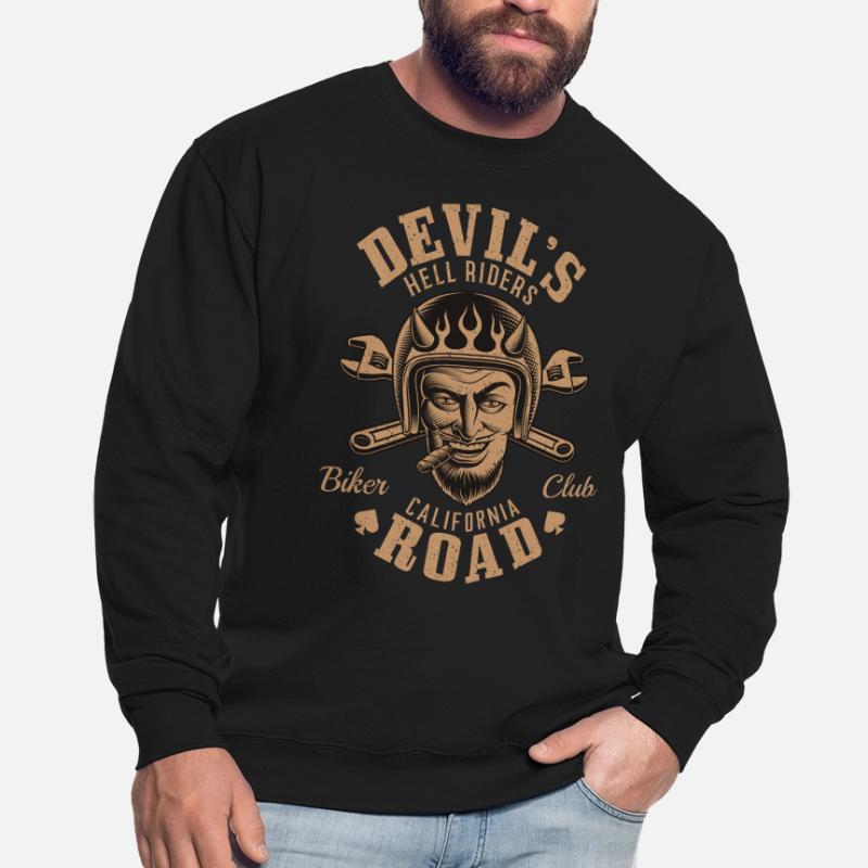 Devil's Hell Riders Biker Devil Motorcycle Club Unisex Sweatshirt