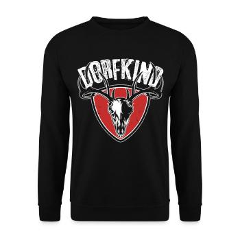 Dorfkind - Unisex Pullover - Schwarz - Vorne - Alina (178cm) & Michal (187cm)