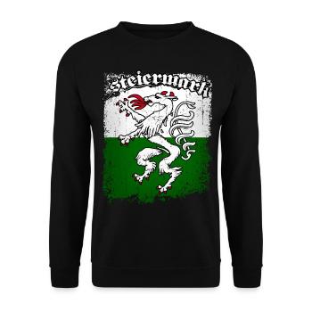 Steiermark - Unisex Pullover - Schwarz - Vorne - Alina (178cm) & Michal (187cm)