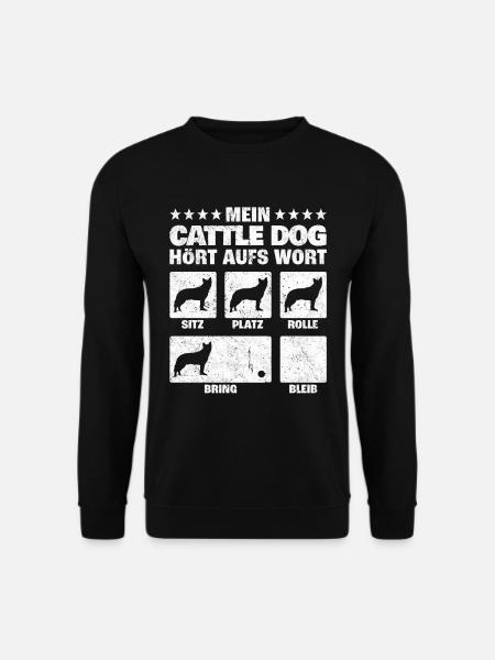 Australian Cattle Dog Hundetricks Geschenk - Unisex Pullover - Schwarz