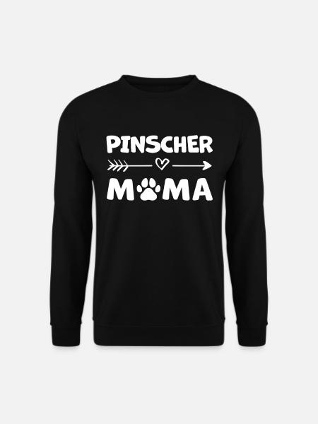 Zwergpinscher Mama Pinscher Besitzerin Spruch - Unisex Pullover - Schwarz