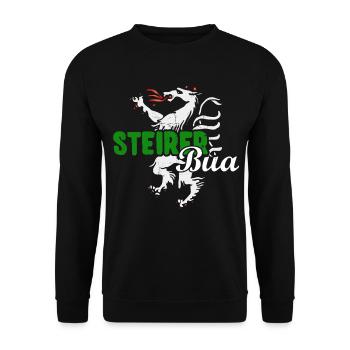 Steirerbua Steirer Bua Steiermark Steirabua - Unisex Pullover - Schwarz - Vorne - Alina (178cm) & Michal (187cm)