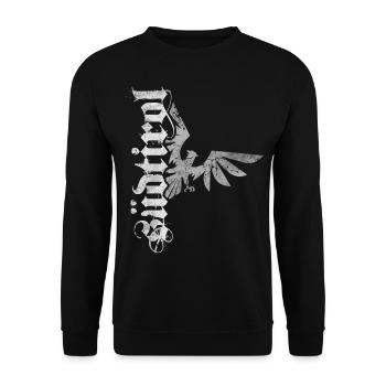 Südtirol Adler Wappen Retro Südtiroler Bua Madl - Unisex Pullover - Schwarz - Vorne - Alina (178cm) & Michal (187cm)