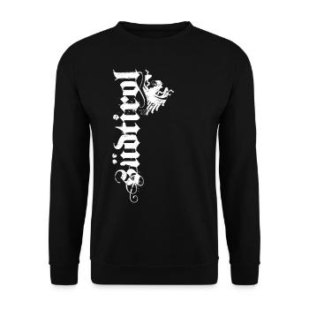 Südtirol Shirt Südtiroler Adler Wappen Tirol Retro - Unisex Pullover - Schwarz - Vorne - Alina (178cm) & Michal (187cm)