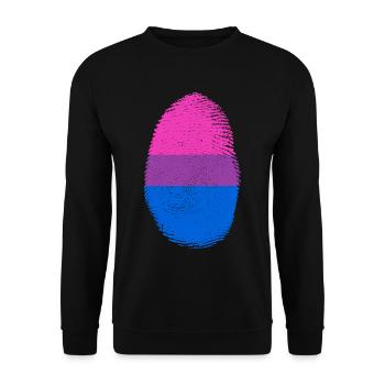 Bi Bisexuell Pride Month LGBT LGBTQ - Unisex Pullover - Schwarz - Vorne - Alina (178cm) & Michal (187cm)