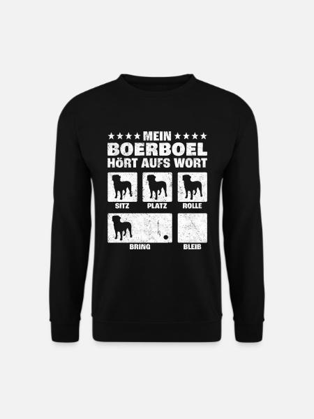 Boerboel Zuhause Südafrika Bauernhund Geschenk - Unisex Pullover - Schwarz