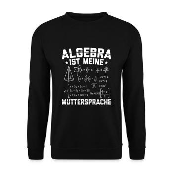 L’idée cadeau mathématicien | Maths Mathématiques - Sweat-shirt Unisexe - noir - Devant - Alina (178cm) & Michal (187cm)