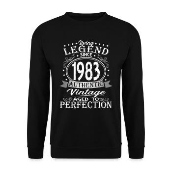 Living Legend 1983 - Sweat-shirt Unisexe - noir - Devant - Alina (178cm) & Michal (187cm)