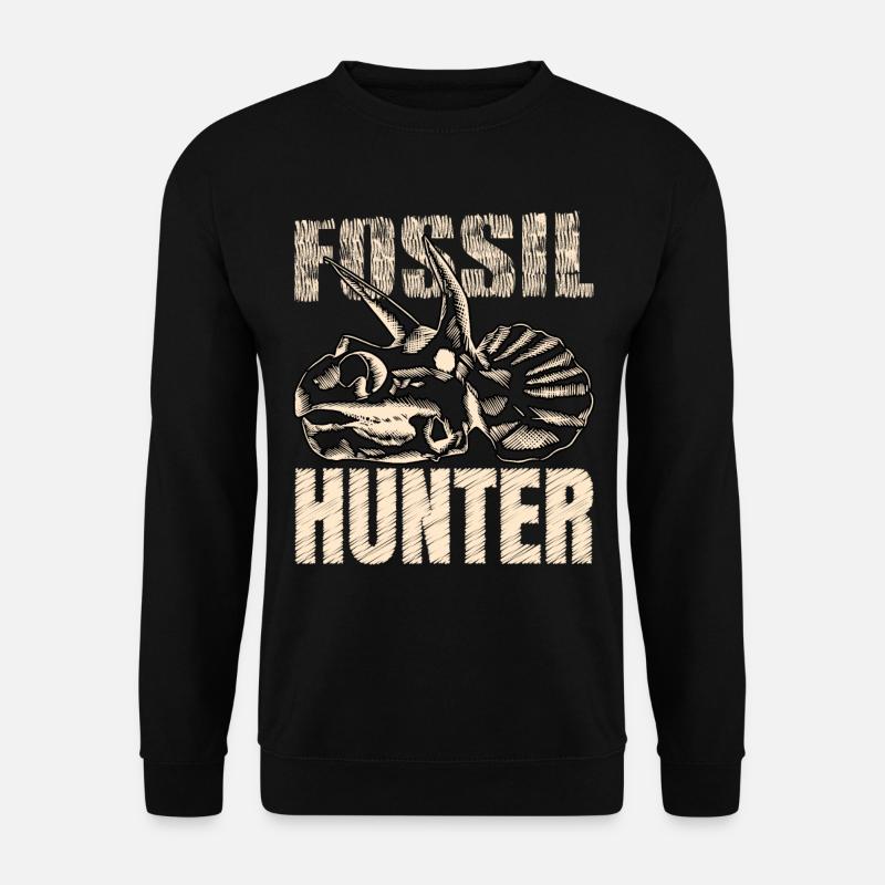 Fossil Hunter Paläontologie Paläontologe - Unisex Pullover - Schwarz