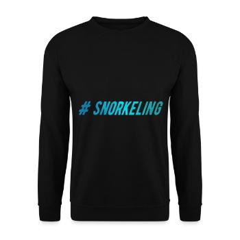 Schnorcheln Tauchsport Tauchen Taucher Geschenk - Unisex Pullover - Schwarz - Vorne - Alina (178cm) & Michal (187cm)