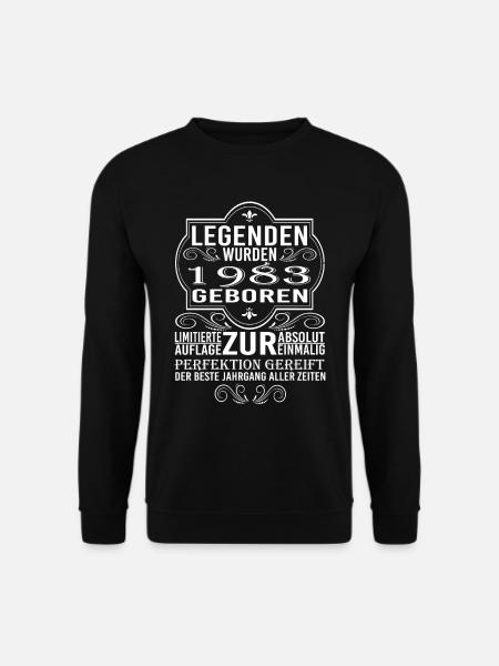 Legenden wurden 1983 geboren - Unisex Pullover - Schwarz